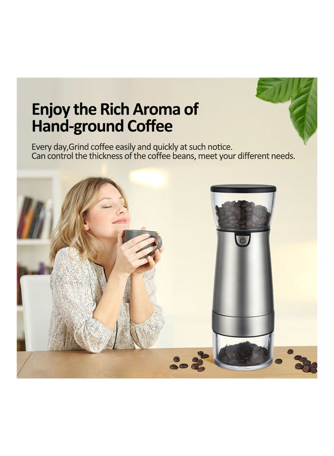 Electric Coffee Grinder with USB Charging Cable 15.0 W Grinder2202191 Silver