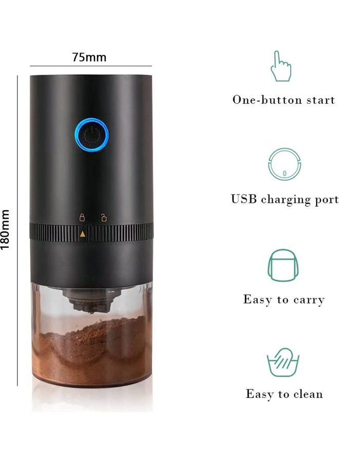 Electric Coffee Grinder Machine for Home Travel 13.0 W Grinder2202193 Black