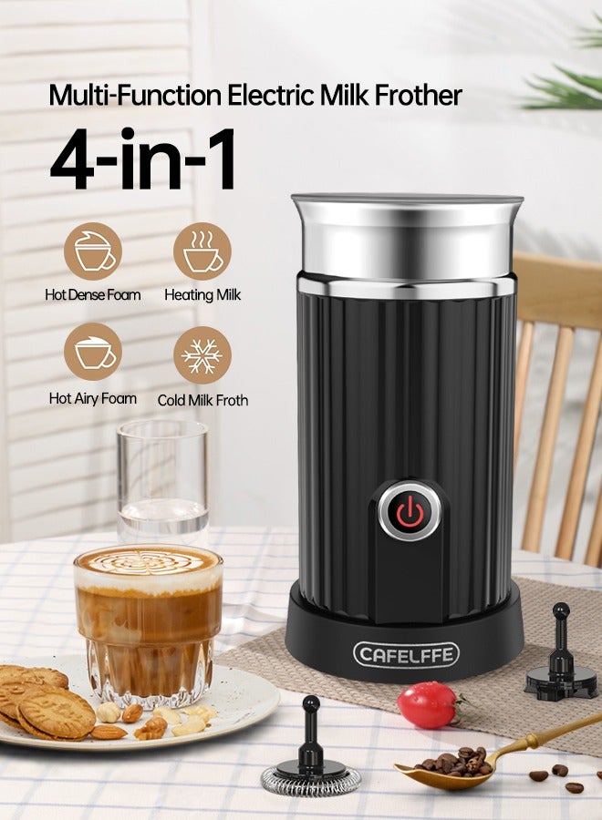 Electric Milk Frother Hot Cold Milk Foamer Milk Heater For Cappuccino And Latte 550W Black