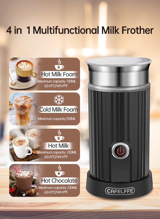 Electric Milk Frother 4 In 1 Coffee And Milk Steamer Hot Cold Milk Frothing For Latte And Cappuccino