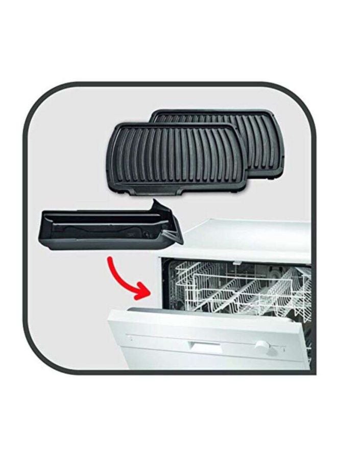 Grill | Ultracompact indoors grill and barbecue | removable plates | 2 Years Warranty 2000 W GC306028 Silver/Black