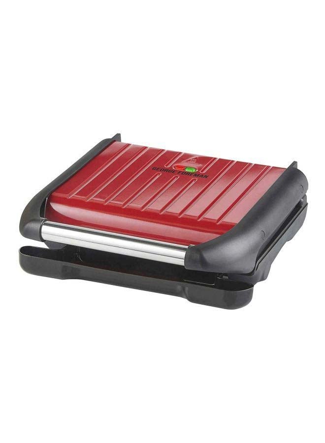 Medium Electric Indoor Grill, 75cm Cord, Non-Stick, Adjustable Cooking Options 1650 W 25040 Red/Black