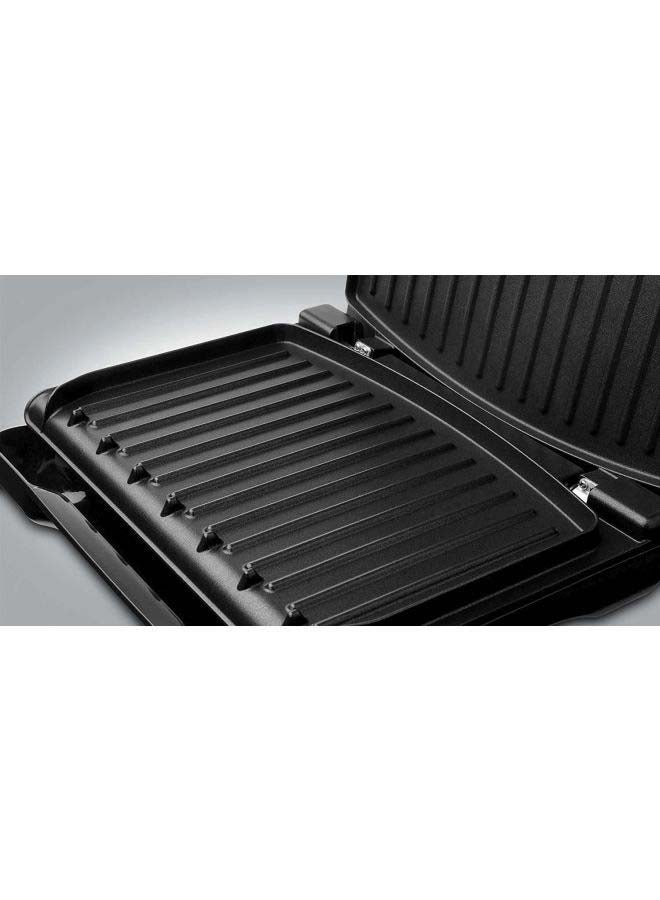 Medium Electric Indoor Grill, 75cm Cord, Non-Stick, Adjustable Cooking Options 1650 W 25040 Red/Black