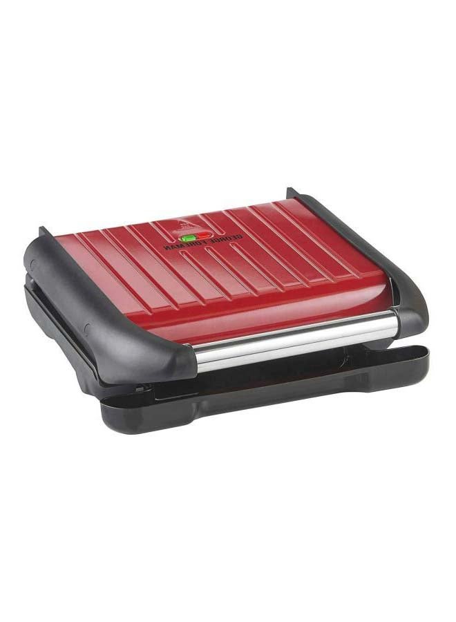 Medium Electric Indoor Grill, 75cm Cord, Non-Stick, Adjustable Cooking Options 1650 W 25040 Red/Black