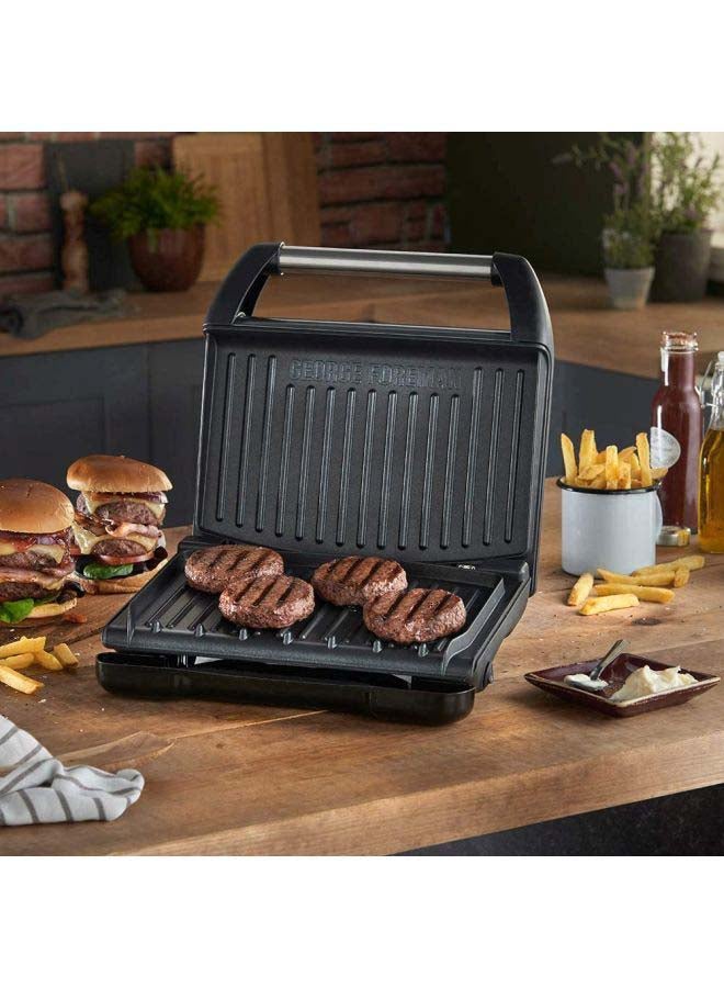 Electric Indoor Grill Medium, Stainless Steel Family Grill 1650 W 25041 Grey/Silver