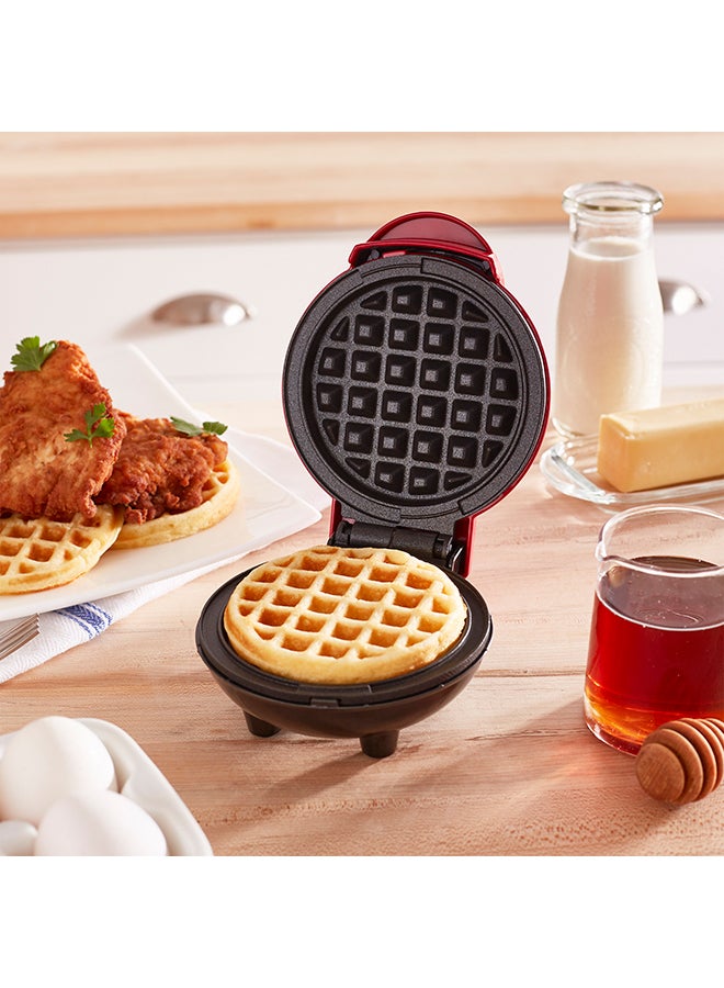 Mini Waffle Maker Machine 350 W DMW001RD Red/Black