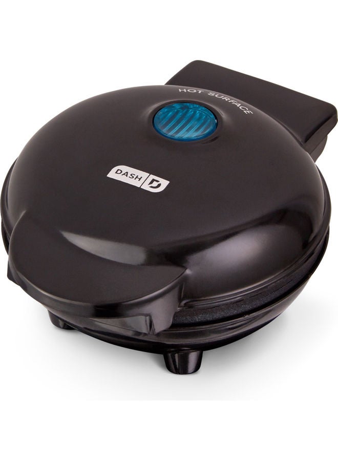 Waffle Maker For Individual Waffles With Easy To Clean, Non-Stick Surfaces, 4-Inch 350 W DMW001BK Black