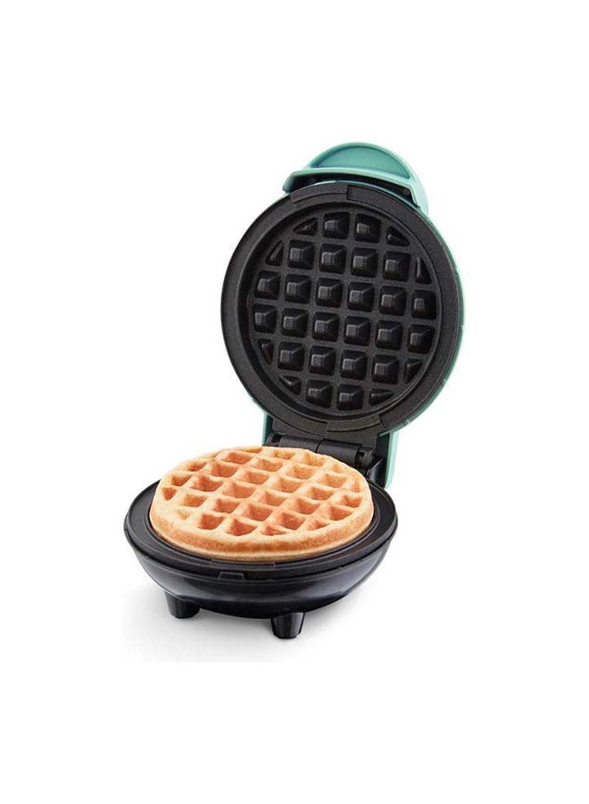 Waffle Maker For Individual Waffles With Easy To Clean, Non-Stick Surfaces, 4-Inch 350 W DMW001AQ Green/Black