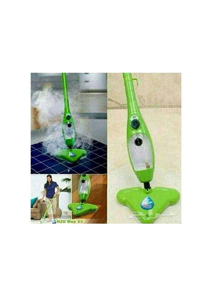 Green Color X5 Basic Mop 5 IN 1 All Purpose Hand Held Steam Cleaner for Home Use with 11 Piece Accessory Kit