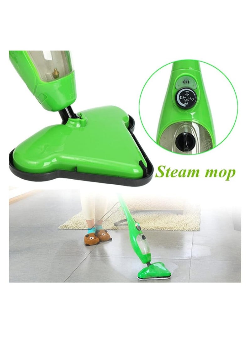 Green Color X5 Basic Mop 5 IN 1 All Purpose Hand Held Steam Cleaner for Home Use with 11 Piece Accessory Kit