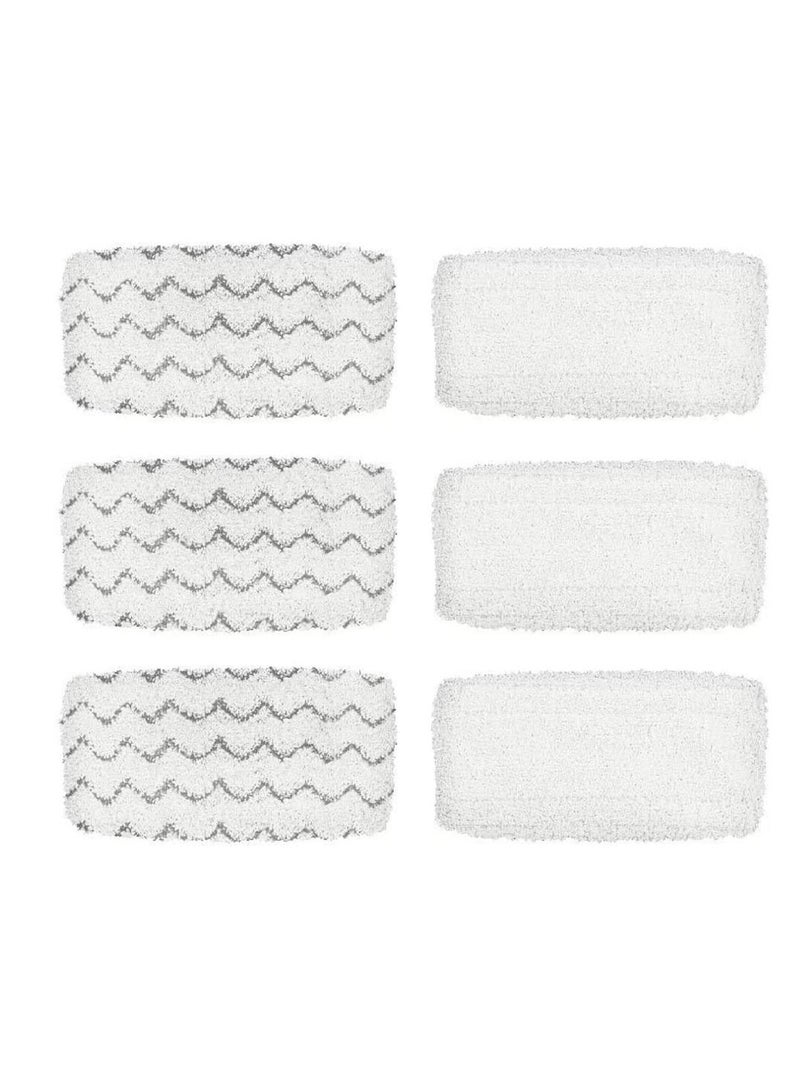BettaWell Steam Mop Refill Pads For Bissell 1252 1606670 1543 1652 1132M 1530 11326 Symphony Hard Floor Vacuum Steam Cleaner Series Pack Of 6