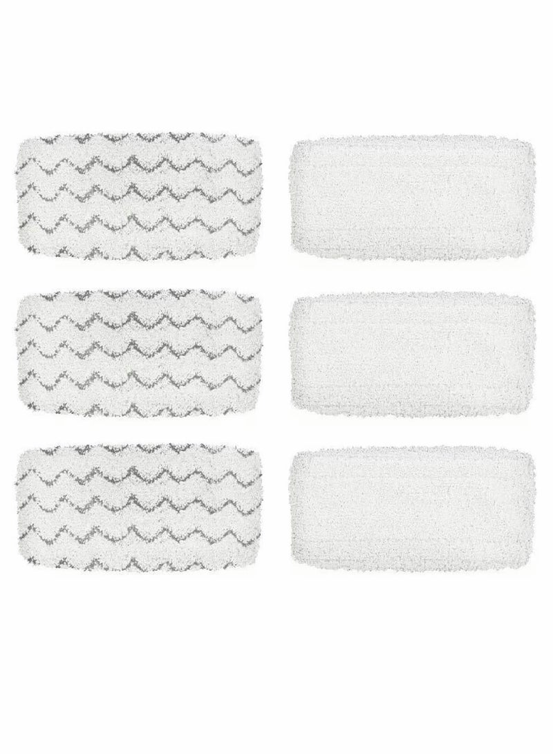 BettaWell Steam Mop Replacement Pads for Bissell 1252 1606670 1543 1652 1132M 1530 11326 Symphony Hard Floor Cleaner - Set of 6