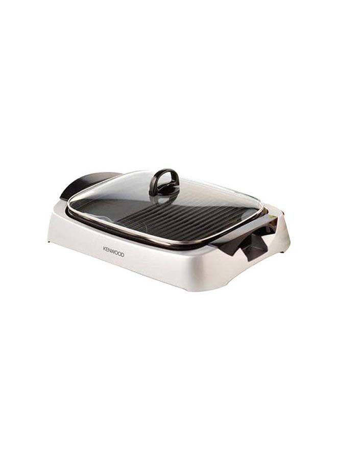 Health Grill, Glass Lid, Variable Temperature Control, Drip Tray, Oil Draining Channels, 2000 W HG266 Silver/Black