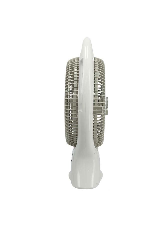 Rechargeable Desktop Fan With LED OMF1579 White/Grey