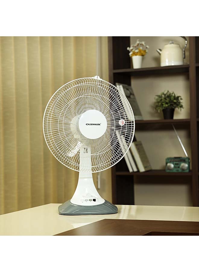 Table Fan With 3-Speed 60W OMF1699 White