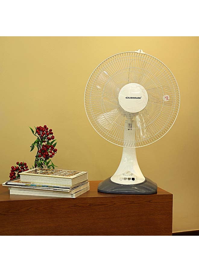 Table Fan With 3-Speed 60W OMF1699 White