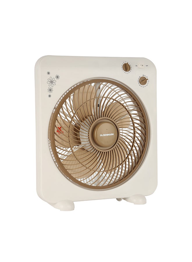 Protable Box Fan OMF1759 White/Brown