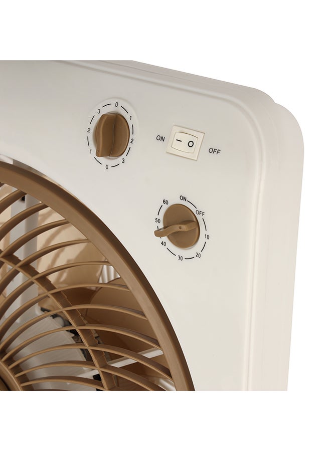 Protable Box Fan OMF1759 White/Brown