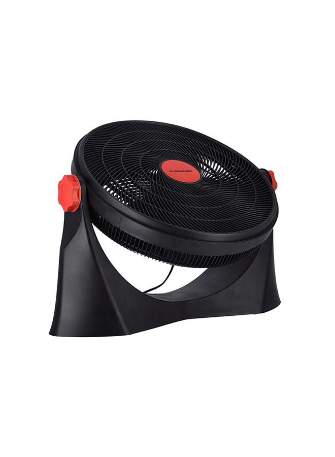 Heavy Duty Floor Fan - 3 Speeds, 5 Leaf Blade with Safety Grill OMF1799 Black