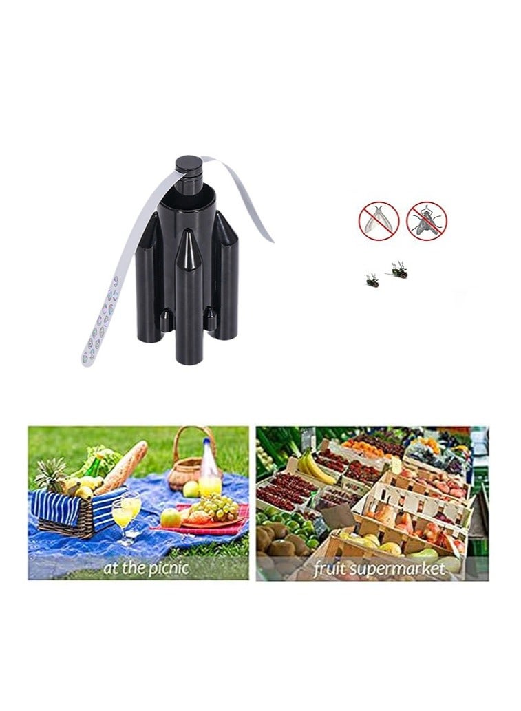 Fly Repellent Fan, Fly Fans for Tables, Eco-Friendly Fly Insect Mosquito Repellent Fan, Bug Fan, Keep Flies Bugs Away from Food, Insect Away Lightweight Portable, Camping Meal Home Restaurant (2PCS)
