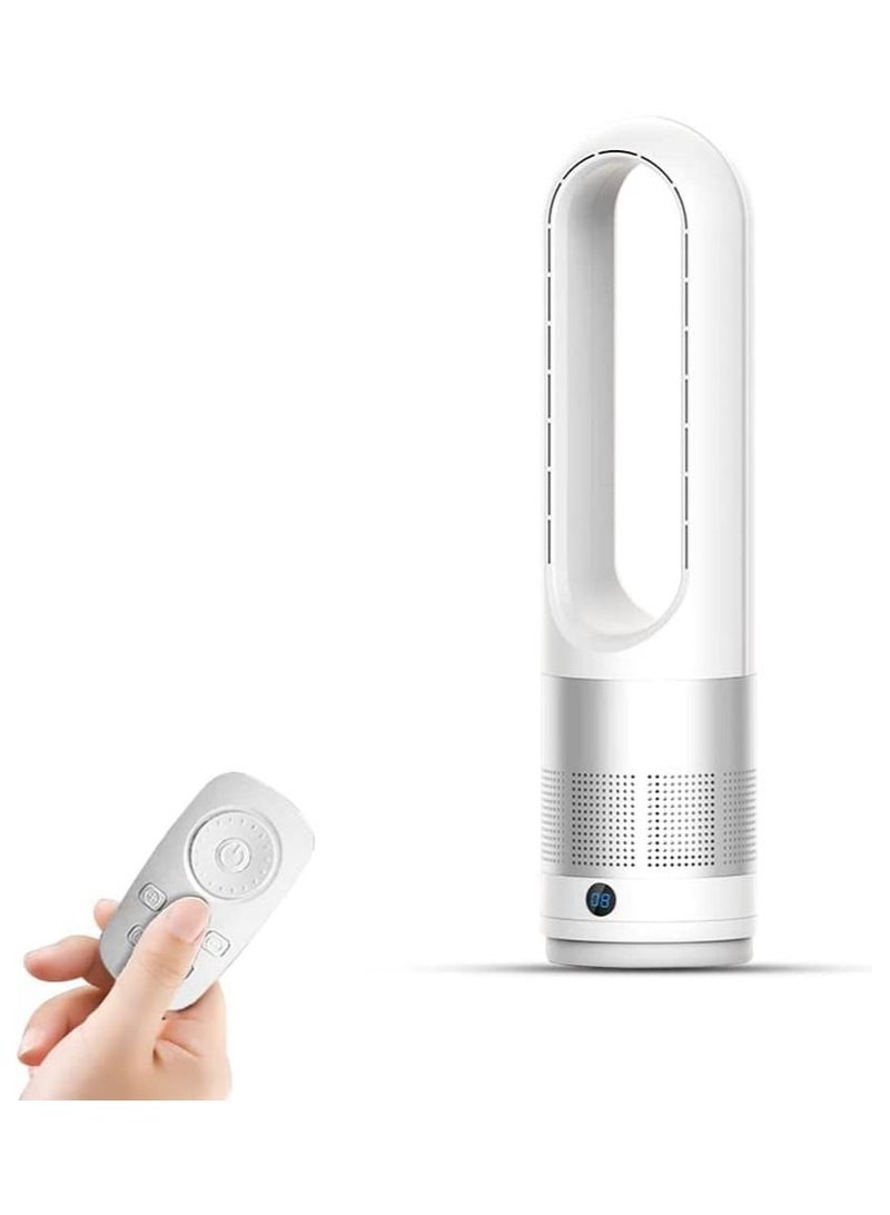 Adjustable Bladeless Fan Ultraquiet Air Purification Tower Fan Remote Control Cycle