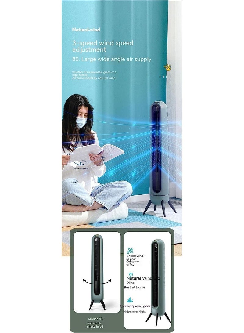 COOLBABY Tower Fan Electric Fan Multifunctional Bladeless Fan Tcxx New Harbour Green Floor Fan