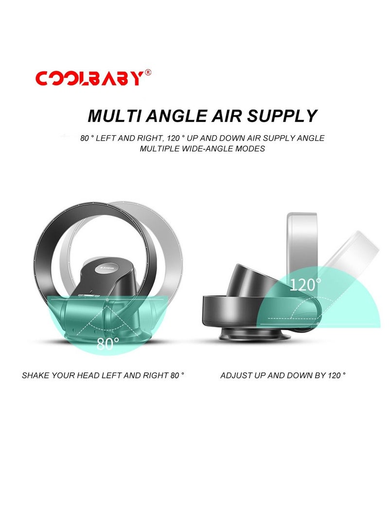 COOLBABY Bladeless Fan Household Electric Fan Wall-Mounted Electric Fan Desktop Remote Control Floor Fan Air Circulation Fan