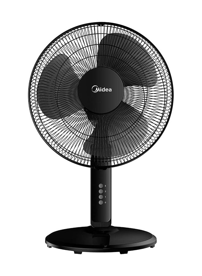 Pedestal Stand Fan with SQD Motor, 16 inch, 3D Oscillation Directions, 3 Speed Levels & Adjustable Height, 3 Leaf Blade with 7.5 Hours Timer, Best for Home & Office 50 W FS4019K Black