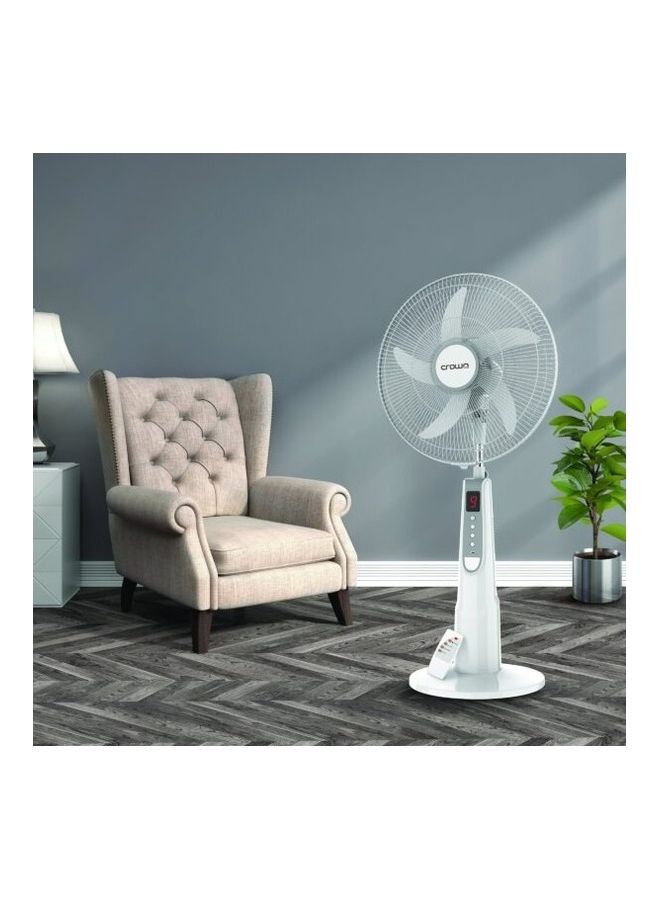 RF-241 32 W Crownline Rechargeable Fan 32.0 W rechargeable fan White