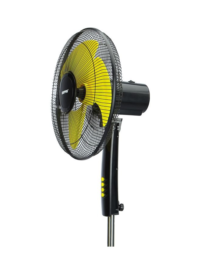 16 inch High Speed Pedestal Fan  with 3 Blades And 3 speed Variants 130.0 W GF21126 Black , Yellow