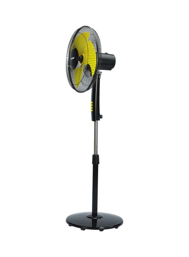 16 inch High Speed Pedestal Fan  with 3 Blades And 3 speed Variants 130.0 W GF21126 Black , Yellow