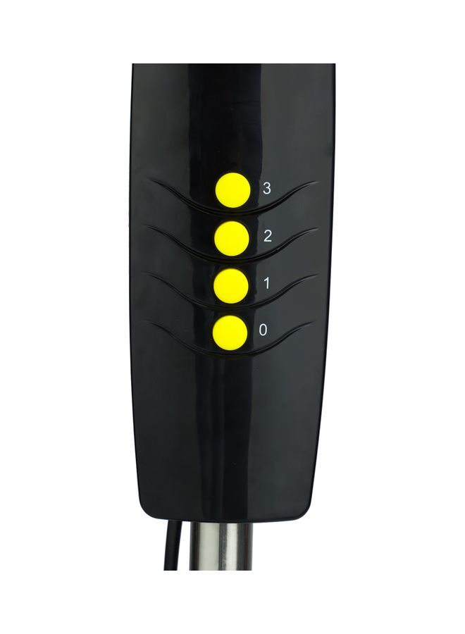 16 inch High Speed Pedestal Fan  with 3 Blades And 3 speed Variants 130.0 W GF21126 Black , Yellow