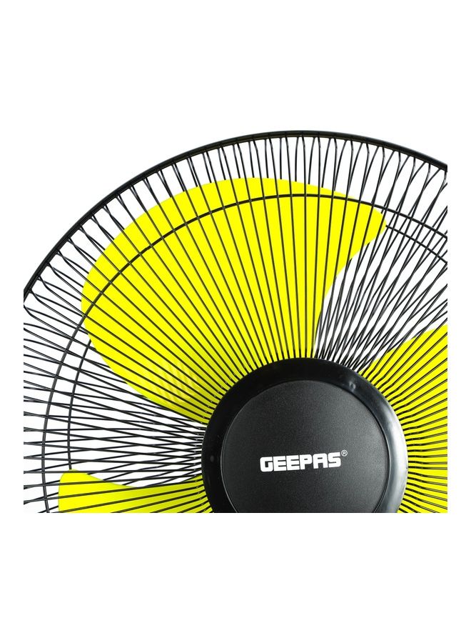16 inch High Speed Pedestal Fan  with 3 Blades And 3 speed Variants 130.0 W GF21126 Black , Yellow