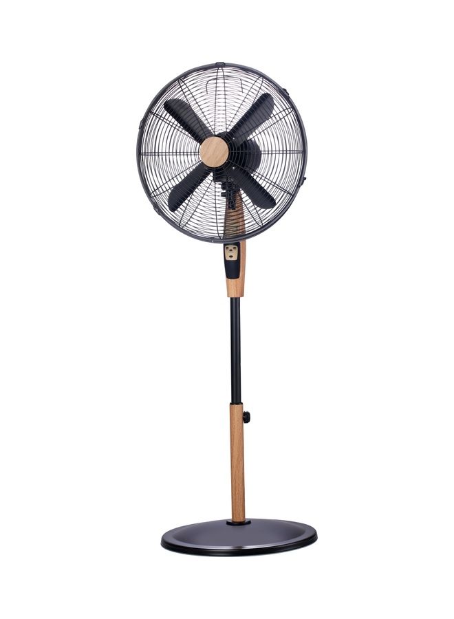 SF-291 16-Inch Stand Fan With 4-Metal Blades And Remote Control 60.0 W SF-291 Black