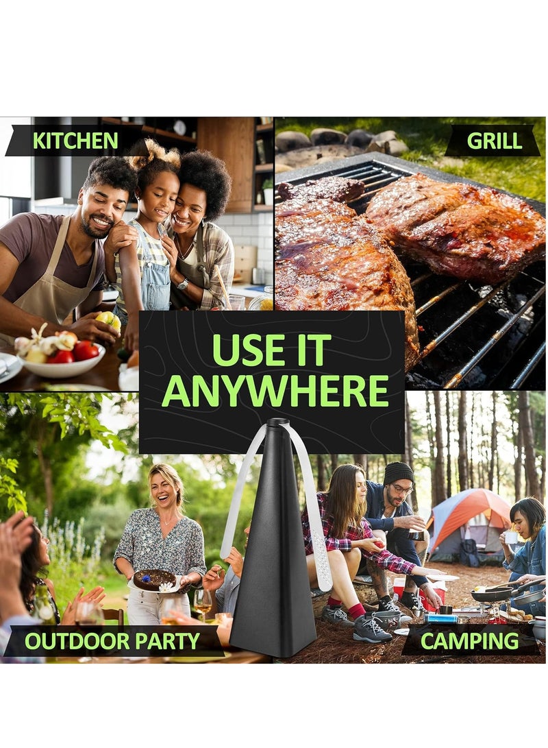 Fly Repellent Fan, Eco-Friendly Fly Insect Mosquito Repellent Fan, Keep Flies Bugs away from Food for Outdoor Table, Lightweight Portable, Camping Meal Home Hotel Restaurant (Black 3 PCS)