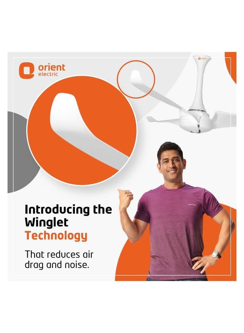 Orient Electric Aerocool 54 inch White Ceiling Fan