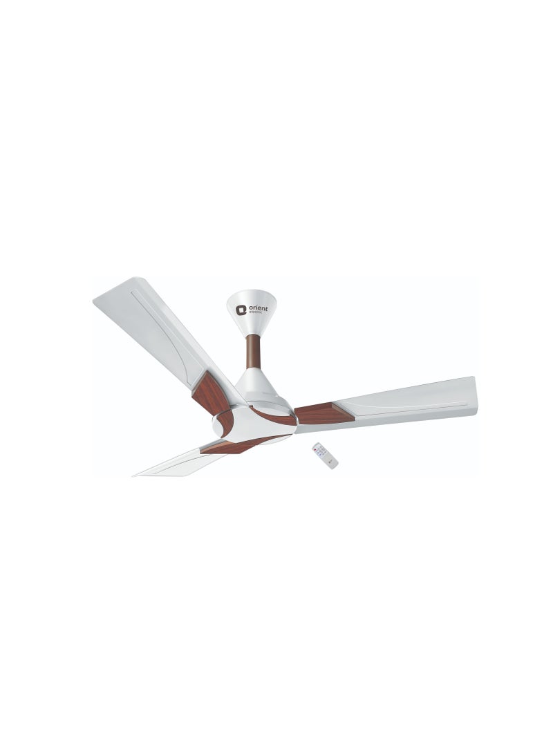 Orient Electric Wendy 56 inch Diameter Pearl White Walnut Ceiling Fan