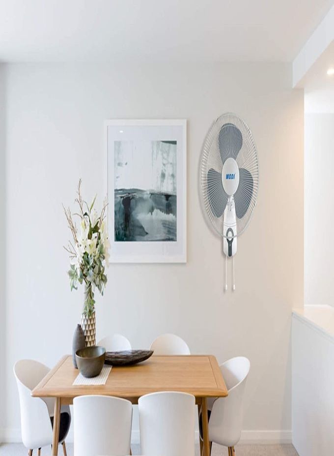3 Speed Wall Fan 45w White 2 Set