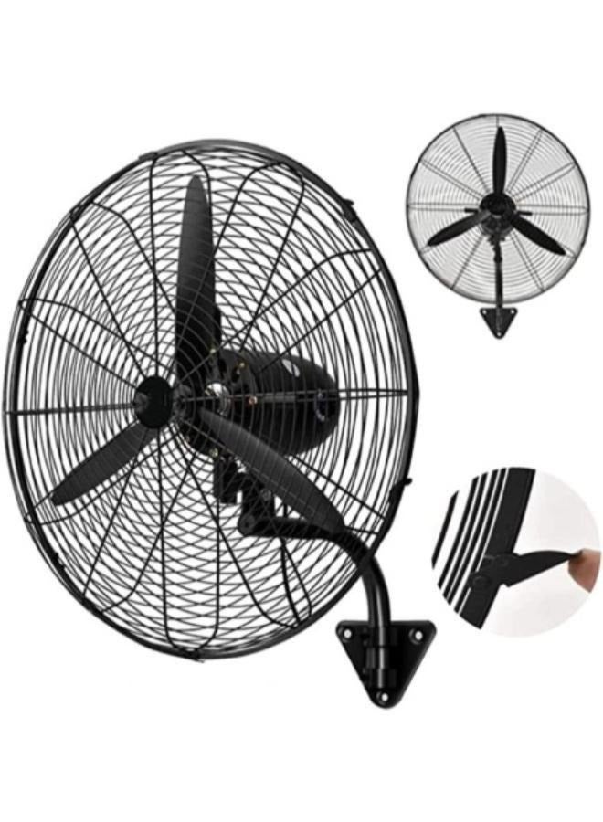 26 Inch Industrial High Power Wall-Mounted Fan 260W Mesh Cover Self-Locking Grill Fans