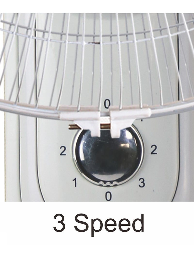 16 Inch Wall Mounted Electric Fan 70W Quiet Operation Speed Controller Ideal for Office Bedroom Living Room
