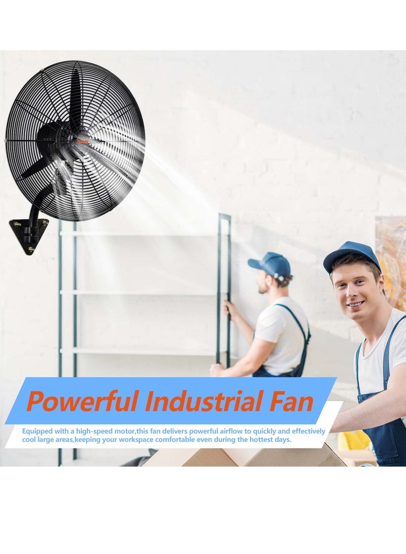 26 inch Wall Fan with 230W, Metal body,145m/min airflow,220-240V Perfect for Bedrooms,Homes , Workspaces,factories, garages, warehouses and more -HK-ST-65