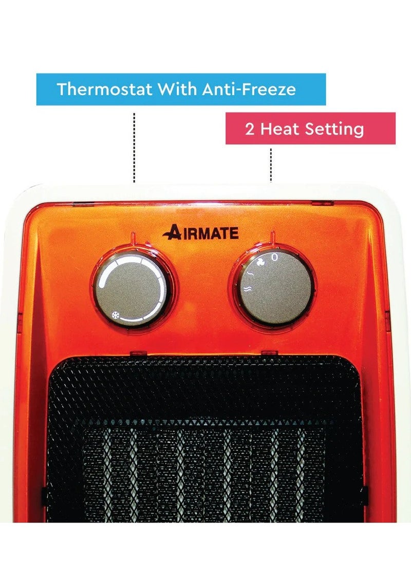 Airmate Portable Ceramic Heater 2 Heat Settings HP102007