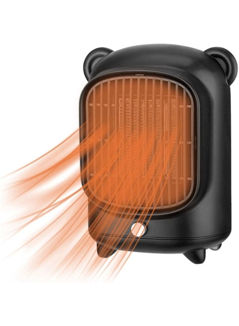 New household mini small PTC heater fast heating black