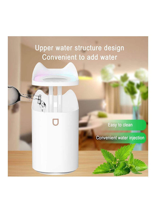 Double Nozzle Air Humidifier With Colourful LED Light Humidifier219163 White