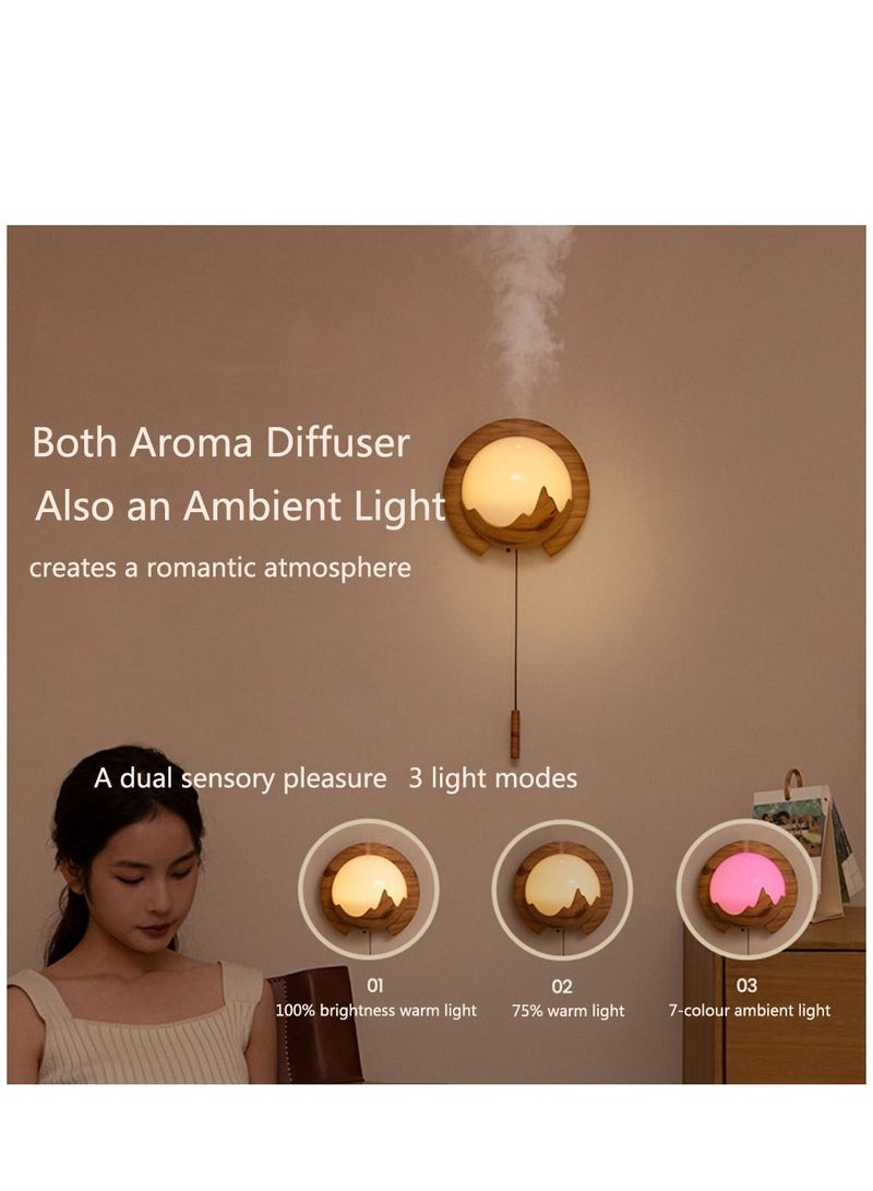 Diffuser Remote Control Humidifier Spray Incense Machine Home Room Night Light Diffuser Rechargeable Silent Wall Mounted Incense Diffuser