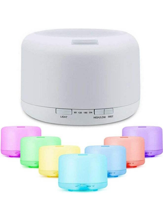 Ultrasonic Air Humidifier With 7-Colour LED Lights 500.0 ml 12.0 W Humidifier21122708 White