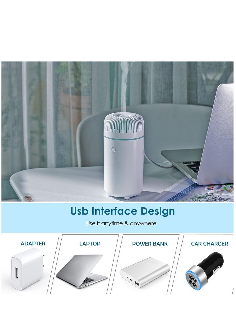 Car Diffuser Humidifier Aromatherapy Essential Oil Diffuser USB Cool Mist Mini Portable Diffuser for Car Home Office Bedroom