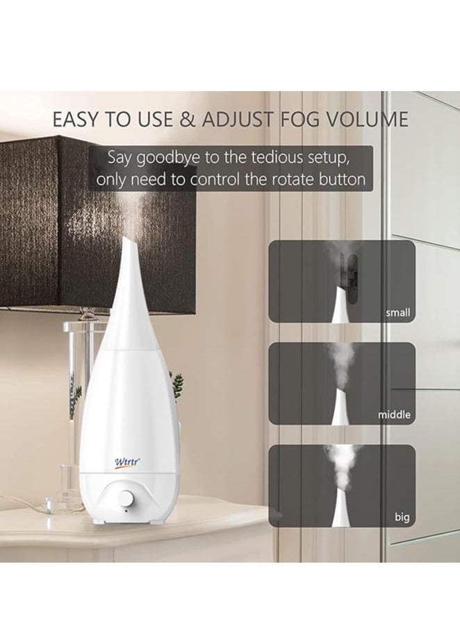 Wtrtr 2.6L Cool Mist Humidifiers for Bedroom