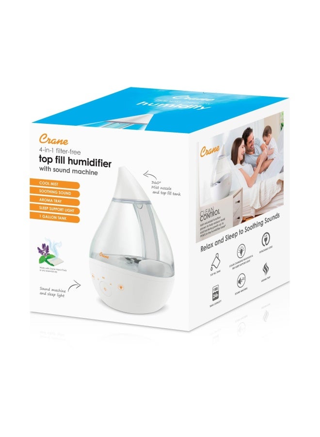 Crane Humidifier Drop 20 Clear White