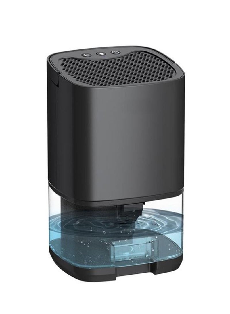Home Dehumidifier 1000ML Dehumidifier for 2500 cu ft (260 sq ft) Two Working Modes and 7 Color LED Lights Silent Portable Mini Dehumidifier for Basement Bedroom Bathroom Cabinet RV (Black)